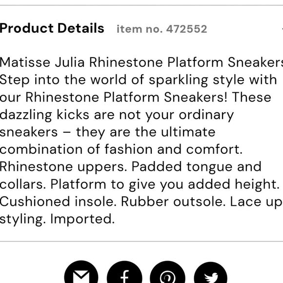 Matisse Julia Rhinestone Platform Sneaker - Picture 6 of 11